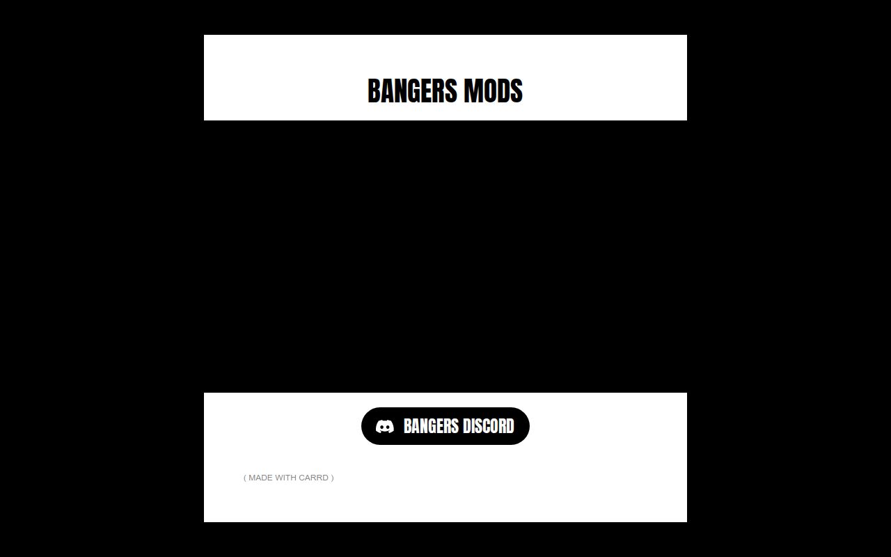 Carrd profile picture for @bangers
